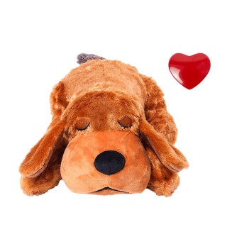 Hundespielzeug Unzerbrechliches Stofftier Herzschlag Hundespielzeug Kuscheltier mit Herzgeräuschgerät Katzenspielzeug Haustie