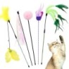 SONGWAY Katze 50cm lang Lieblingsset 5 Spielzeug, Stange, Katzenangel,