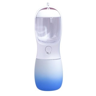 UBEJI Haustier-Wasserflasche für Hunde und modisches Farbverlaufsleck, tragbar, geeignet für weiße x blaue Katzen, Design, be