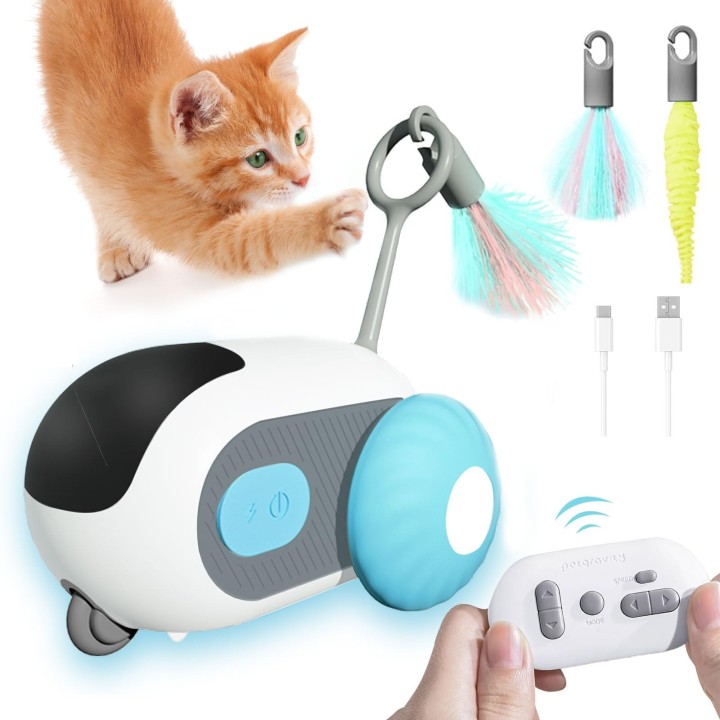 Neuestes ferngesteuertes Katzenspielzeug, automatisches Katzenspiel, Wicked Mouse, einfach zu bedienendes Katzenspielzeug, Ka