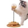 Marchul Katzenballspielzeug mit Leckerli, Katzenleckerli-Spender, Spielzeug mit Rollen-Trackball, Katzenspiel, interaktives K