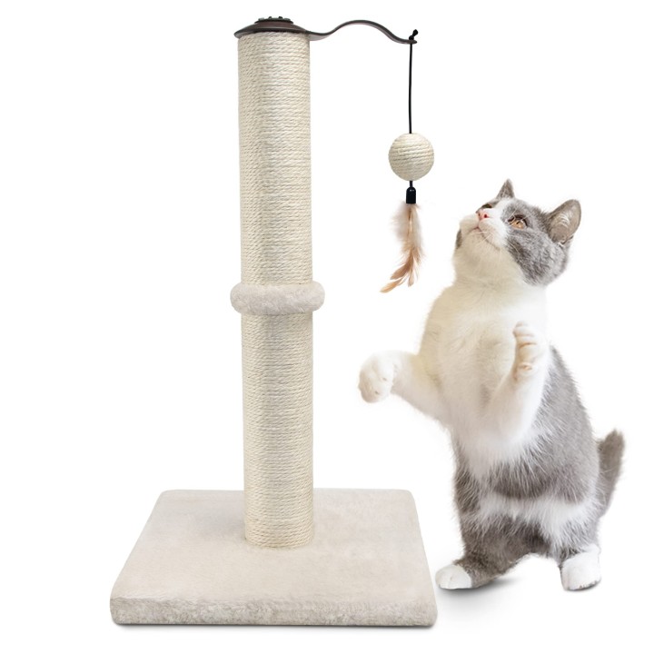 Katzennagel Nagel Katzenpfosten Einfach zu Für Hellbeige Spitzer, Spitzer, Pfosten, Hanf Vertikal, Stilvoll, - Niedlich, Lang