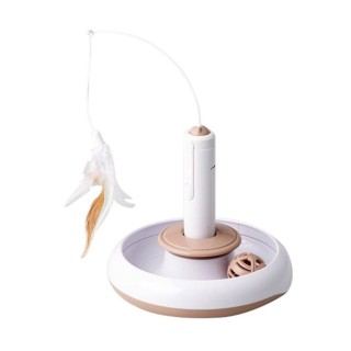 Nitori Elektrisches Spielzeug Katzenball Feder NITORI 8621286 beige