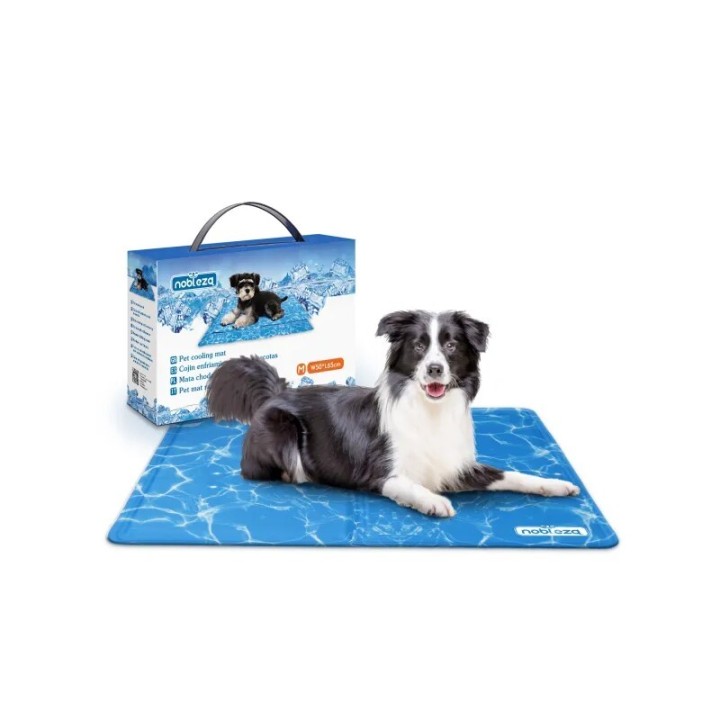 nobleza Kühlmatte für Hunde Wasser Print L