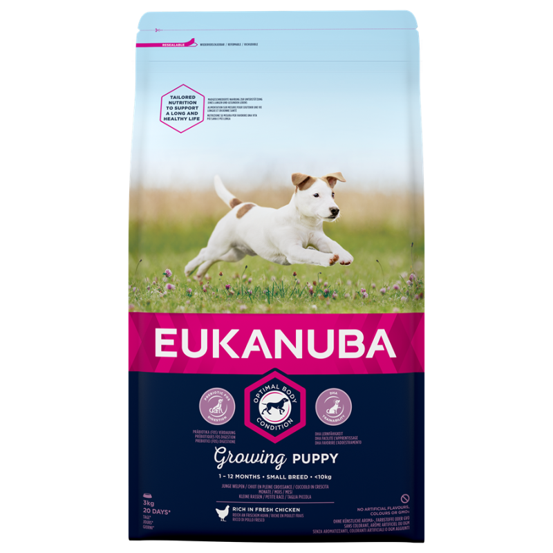 EUKANUBA Für Welpen kleiner Rassen Reich an frischem Huhn 3 kg