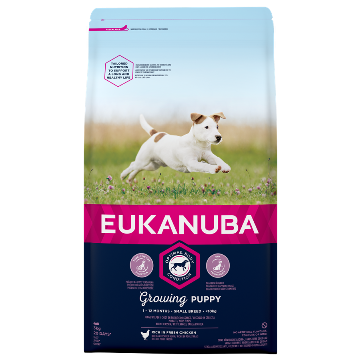 EUKANUBA Für Welpen kleiner Rassen Reich an frischem Huhn 3 kg