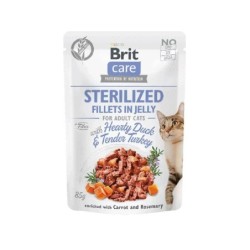 BRIT Care Fillets in Jelly Sterilized Duck&Turkey 85 g