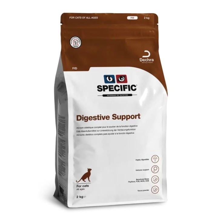 SPECIFIC Cat FID Digestive Support: Trockenfutter für Kätzchen und erwachsene Katzen mit Magen-Darm-Problemen 2 kg