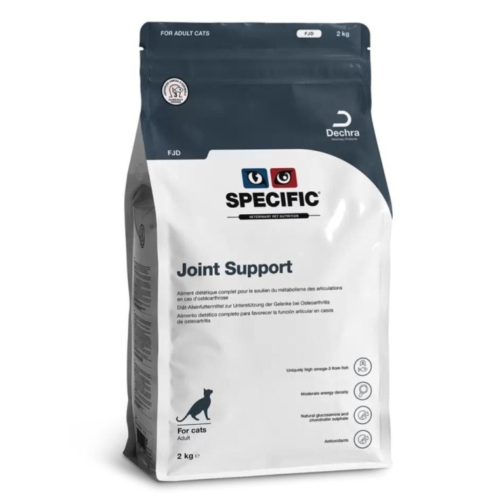SPECIFIC Cat FJD Joint Support: Trockenfutter für ausgewachsene Katzen zur Unterstützung der Gelenkgesundheit 2kg