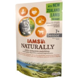 IAMS Naturally Senior mit Lamm aus Neuseeland in Sauce 85g
