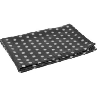 FIT+FUN Fleecedecke Classic grau/ weiß