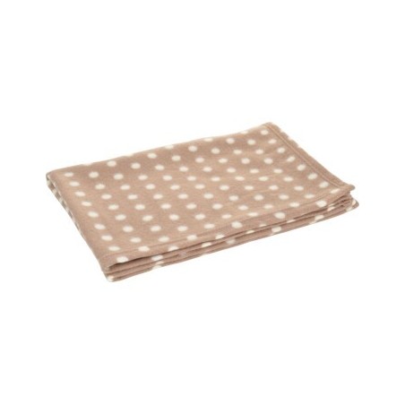 FIT+FUN Fleecedecke Classic braun/ weiß