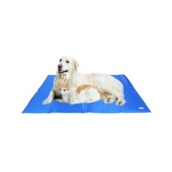nobleza Kühlmatte für Hunde & Katzen Blau
