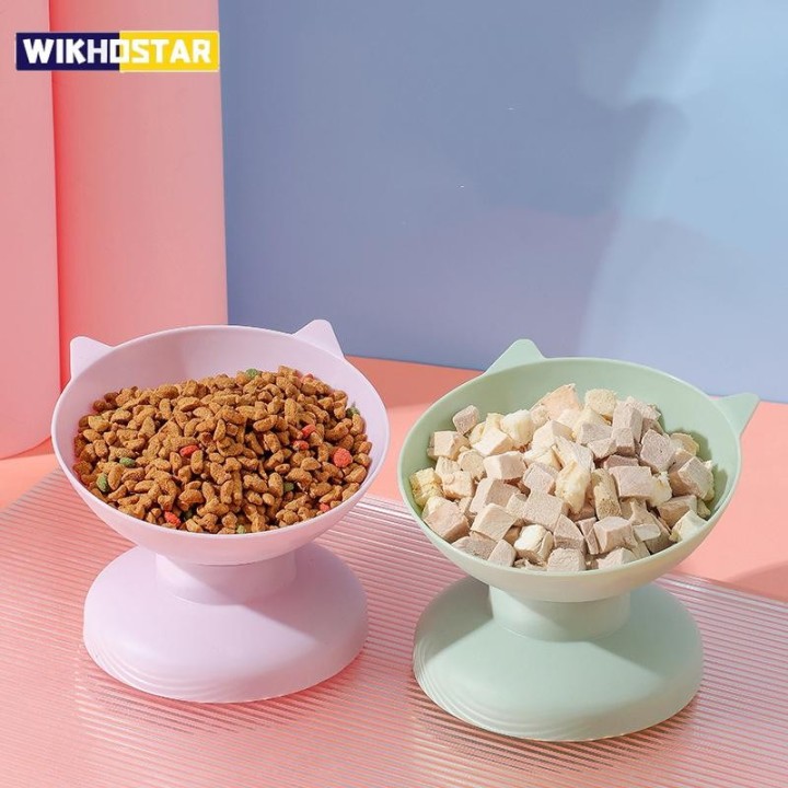 Futternapf für Haustiere, hoher Boden, kippbarer Nackenschutz, Erstickungsschutz, Wassernapf für Hunde und Katzen, Antidumpin