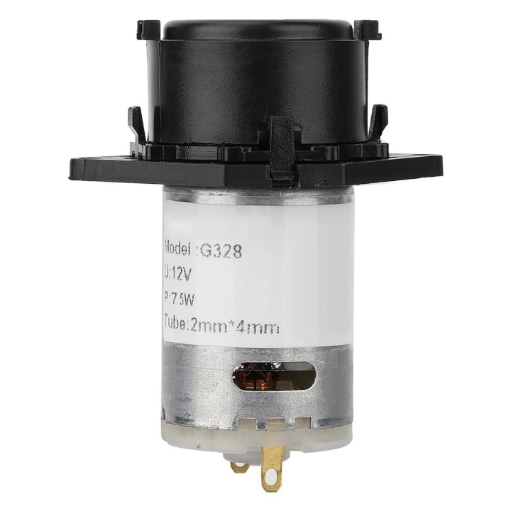 12V Dosierpumpe DIY Peristaltikschlauch Kopf für Aquarium Lab Chemische Analyse (schwarz 2*4))