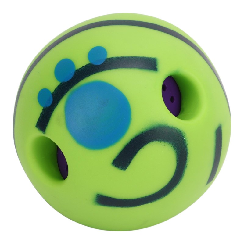 Wobble Giggle Hundeball-Spielzeug für draußen, lustiges interaktives Waggle-Kauball-Spielzeug für Hunde zum Trainieren der Zä