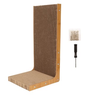 Katzenkratzbrett, Schleifklauen, kratzfeste Katzenminze, lustiges gewelltes Katzenkratzbrett