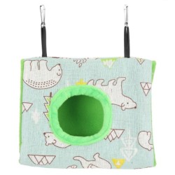 Warmes Vogelnesthaus, Plüsch, flauschig, zum Aufhängen, Hängematte, Schlafbett für Hamster, Papagei, Vögel, Bär Small