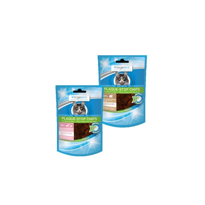Bogadent Plaque-Stop Chips Katze - Huhn - 50 g