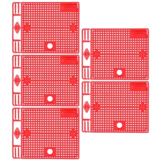 5Pcs Wiederverwendbare Königin Bee Isolator Tragbare Königin Einführung Käfig Bienenzucht ToolsRed rot