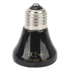 Keramik-Reptilien-Wärmelampe, Mini-Infrarot-Wärme-Keramik-Amphibien-Heizlampe für Eidechsen