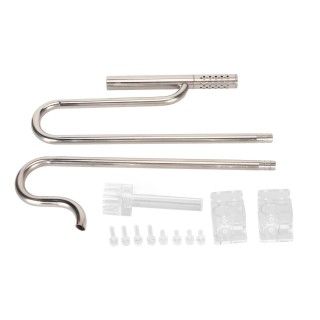Zufluss Abfluss Rohr Set Einstellbare 304 Edelstahl Fisch Tank Lily Rohr mit Oberfläche Skimmer für 12mm