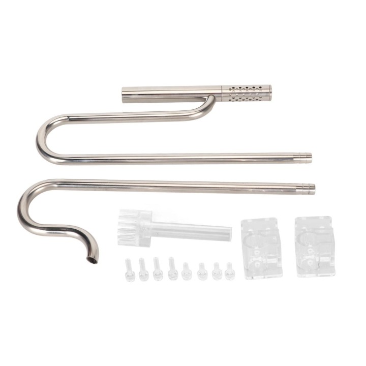 Zufluss Abfluss Rohr Set Einstellbare 304 Edelstahl Fisch Tank Lily Rohr mit Oberfläche Skimmer für 12mm