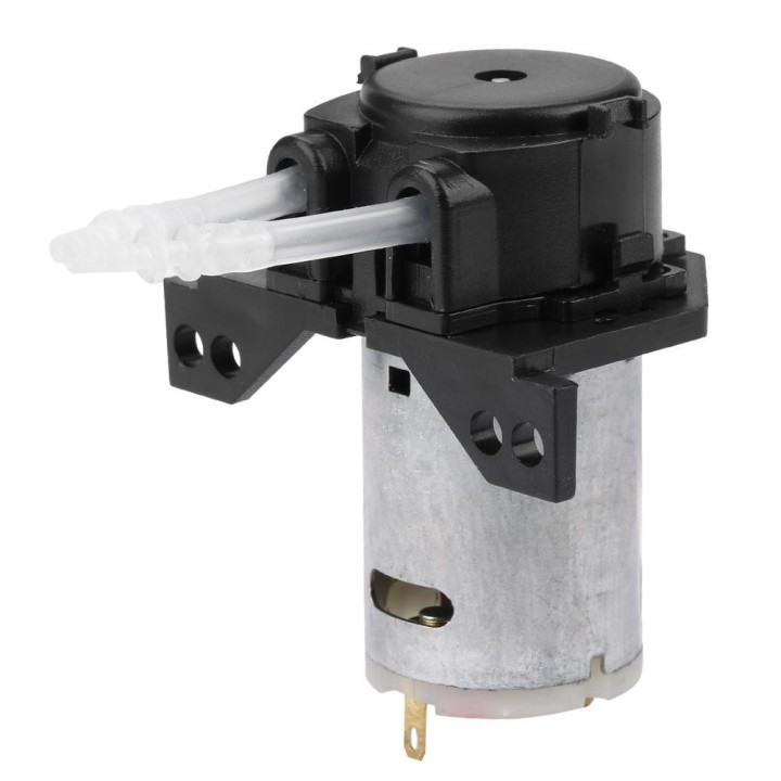 Dosierpumpe DIY Peristaltikschlauchkopf für die chemische Analyse im Aquariumlabor 24v 2*4 schwarz