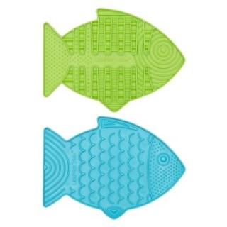 LickiMat Set Cat Casper/Felix grün