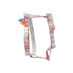 PELLINA - Hundegeschirr - Hippie Blue rosè S
