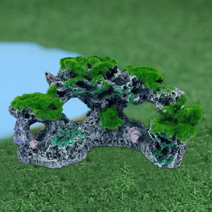 Tank-Dekoration, Aquarium-Dekoration, Landschaftsbau-Zubehör, Felshöhle, Landschaftsornament, Betta-Versteck