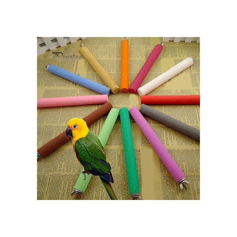 Käfig Raue Oberfläche Holz Pfote Schleifen Barsch Stand Stick Plattform Vogel Spielzeug 2cm x 10cm