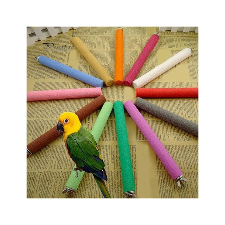 Käfig Raue Oberfläche Holz Pfote Schleifen Barsch Stand Stick Plattform Vogel Spielzeug 2cm x 10cm