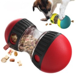 Interaktives Hundespielzeug – Ball mit langsamer Futterausgabe rot