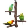 Vogelsitzstangenständer-Spielzeug, natürliches Holz, Papageiensitzstange, Vogelkäfig-Astsitzstange, Zubehör für Sittiche, Nym