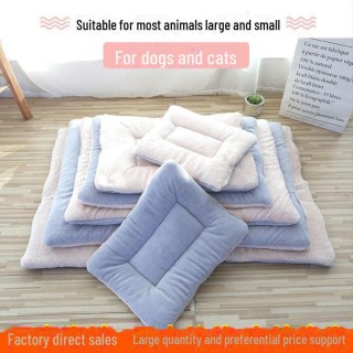 Dicke, warme Plüsch-Haustierbettmatte für Hunde und Katzen – gemütliche Zwingerdecke für alle Größen 1 (35*29 cm)