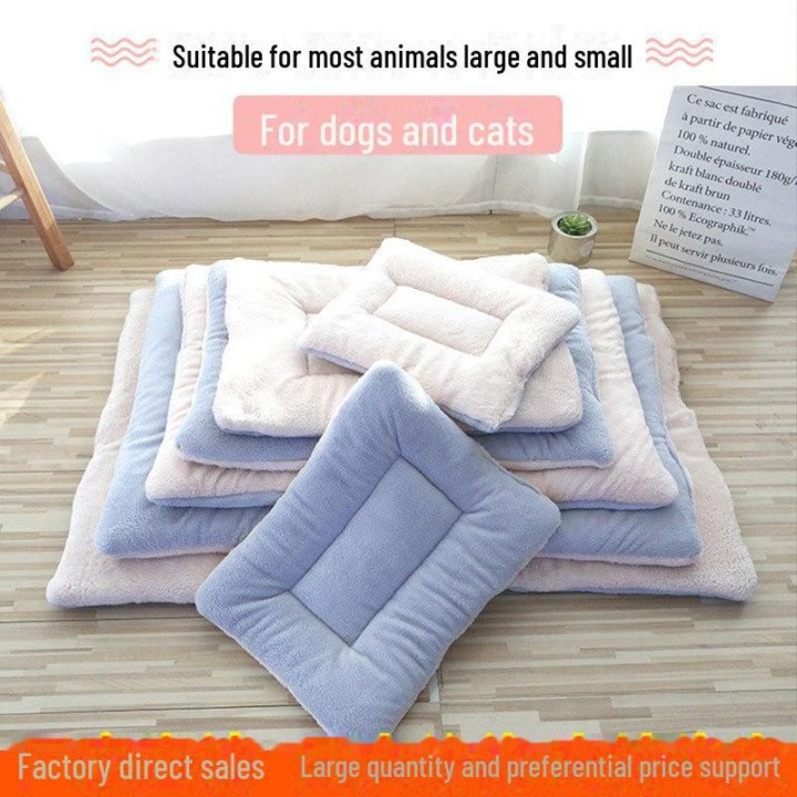 Dicke, warme Plüsch-Haustierbettmatte für Hunde und Katzen – gemütliche Zwingerdecke für alle Größen 1 (35*29 cm)
