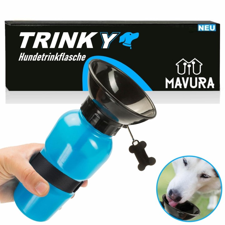 TRINKY Hundetrinkflasche Hunde Wasserflasche Trinknapf Wassernapf Trinkflasche