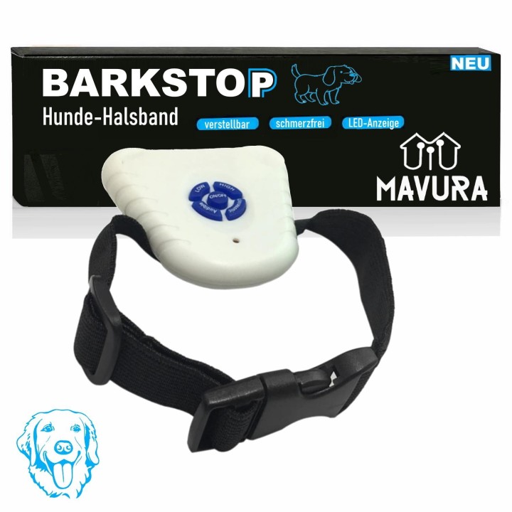 BARKSTOP Hunde Erziehungshalsband Anti Bellen Erziehung Ultraschall Halsband