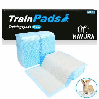 TrainPads XXL Welpenunterlagen Trainingsunterlagen Hunde Welpen Toilette 60x60cm