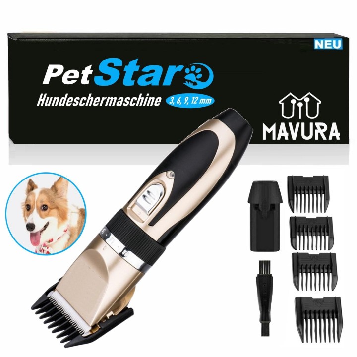 PetStar Premium Profi Tierhaarschneider Akku Hund Katze Rasierer Schermaschine