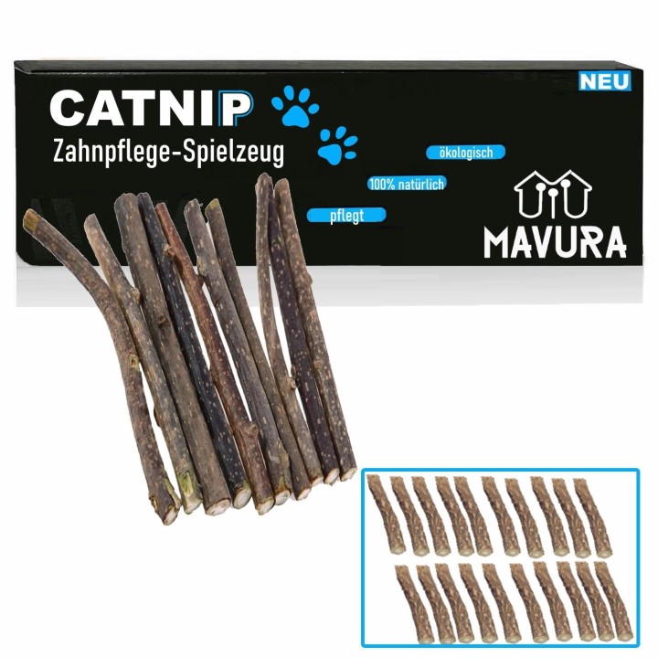 CATNIP Matatabi Kauhölzer Katzen Holz Catnip Katzenminze Dental Care Zähne 20Stk