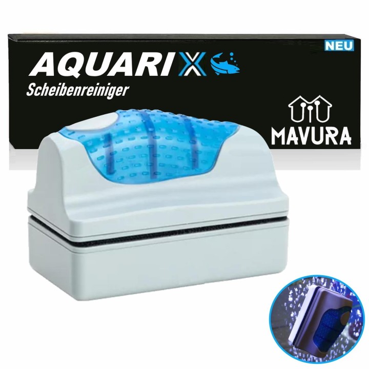 AQUARIX Scheibenreiniger Aquarium Algenmagnet Magnetreiniger schwimmend