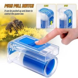 Handgefertigter Bienenkönigin-Markierungsfänger mit Kolben, Plüsch-Bienenkäfig für Imkerausrüstung Style 2-B