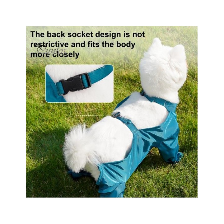 Wasserdichte Hunde-Regenstiefel, Haustier-Hosenträgerstiefel, Bauchpfotenschutz für kleine und mittelgroße Welpen, Regen- und