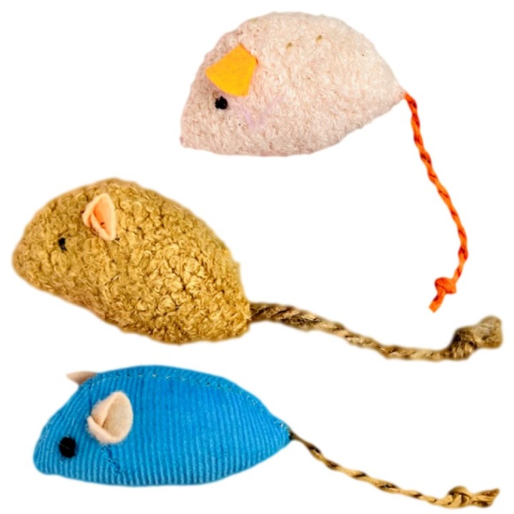 Nyanko no Yado Katzenspielzeug Maus Solospiel Zähneputzen (3 Stück)