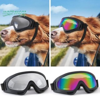 Hundebrille mit verstellbaren Riemen, UV-Schutz, winddicht, beschlagfrei, staubdicht, Hundesonnenbrille, Reit- und Autobrille