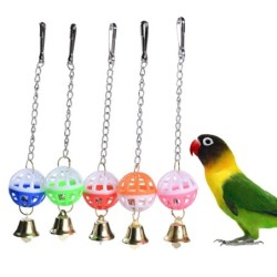 Vogel-Papageienspielzeug, buntes Vogelschaukelspielzeug mit Glocke, Hängespielzeug für Wellensittiche, Unzertrennliche, Conur