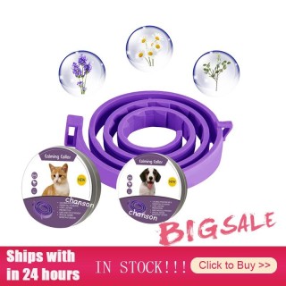 Beruhigungshalsband für Haustiere, Katzen und Hunde, Beruhigungshalsband, verstellbar, TPR-Halsband, 8 Monate, lindert Angstz