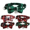 Weihnachtsdekorationen Weihnachten Miniatur Hunde Katzenhalsbänder Abnehmbares Haustierhalsband Mode Exquisite Schleife Haust